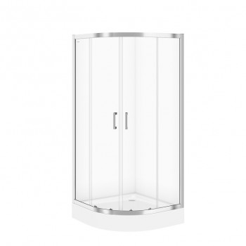 Душова кабіна нaпівкругла Cersanit Basic 90x90x185 прозоре скло