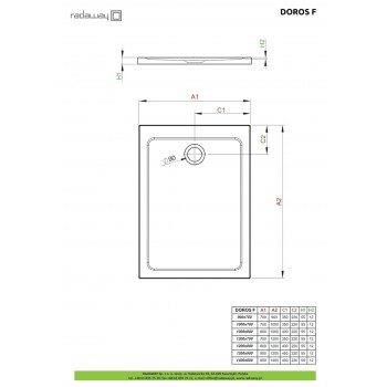 Душовий піддон Radaway Doros SDRF1280-01 (120х80 см.)