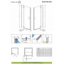 Душові двері Radaway Almatea 31402-01-01N 120 см. L