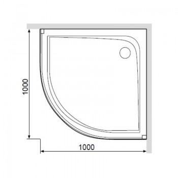Am Pm Joy W95T-301-100W Душевой поддон 100x100