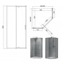 Devit FEN0140B ART 2.0 Кабіна душова 900*900 скло прозоре