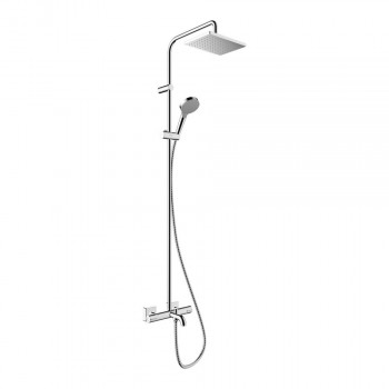 Душова система Hansgrohe Vernis Shape Showerpipe 230 1jet з термостатом для ванни, хром (26284000)