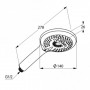 Kludi FRESHLINE 6790043-00 душевая лейка 3S