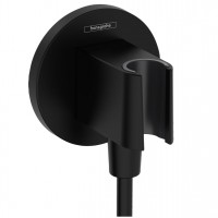 Шланговое подсоединение Hansgrohe FixFit Porter S с держателем, Matt Black (26888670)