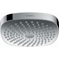 Верхній душ Hansgrohe Croma Select E 180 2jet Showerpipe EcoSmart 9 л / хв, білий / хром (26528400)