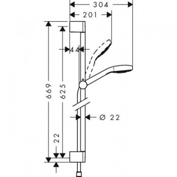 Hansgrohe Croma Select E 26580400 Душовий набір Multi/Unica’Croma