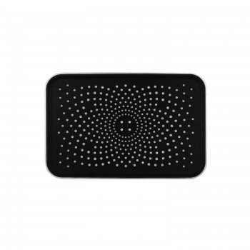 Лейка для верхнего душа Qtap Hlavova 260x180 мм прямоугольная QTHLA107CRM45784 Chrome/Black