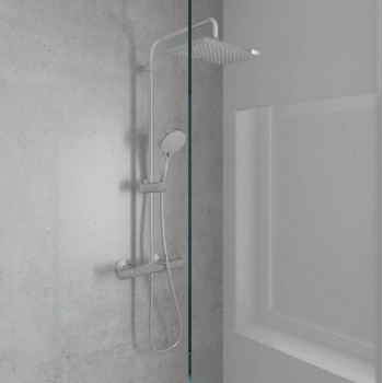Душова система Hansgrohe Vernis Shape Showerpipe 230 1jet з термостатом, чорний матовий (26286670)