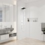 Верхній душ Hansgrohe Pulsify E 260 2jet EcoSmart з тримачем, Matt White (24351700)