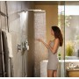 Шлангове з'єднання для душа Hansgrohe Fixfit Porter 300 з кронштейном і поличкою, білий хром (26456400)