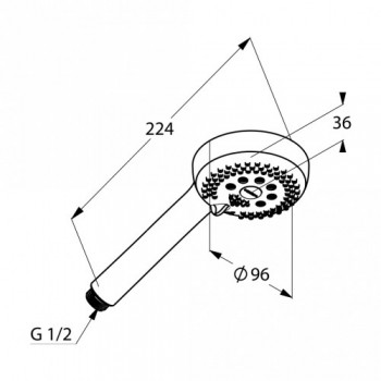 Kludi LOGO 6830005-00 душова лійка 3S