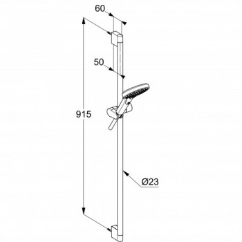 Kludi DIVE 6991005-00 душовий гарнітур 1S 90 cm