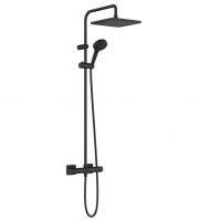 Душевая система Hansgrohe Vernis Shape Showerpipe 240 1jet с термостатом, Matt Black (26427670)
