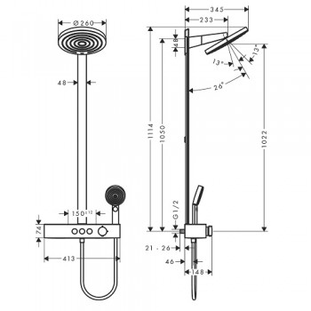 Душевая система Hansgrohe Pulsify 24241000