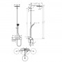 Душова система Hansgrohe Pulsify S 24230000 260 мм. 1jet