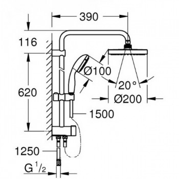 Grohe Tempesta 27389002 Душевая система System 200