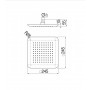 Верхний душ Nobili Components AD139/122BM