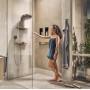 Шлангове підключення Hansgrohe Porter 500 Rainfinity з поличкою L, Polished Gold Optic (26843990)