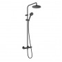 Душова система Hansgrohe Vernis Blend Showerpipe 200 1jet з термостатом, чорний матовий (26276670)