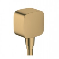 Шланговое подсоединение Hansgrohe FixFit E с обратным клапаном, Brushed Bronze (26457140)