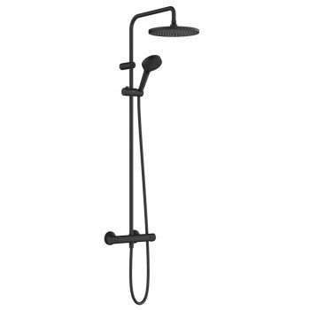 Душова система Hansgrohe Vernis Blend Showerpipe 240 1jet EcoSma з термостатом, Matt Black (26428670)