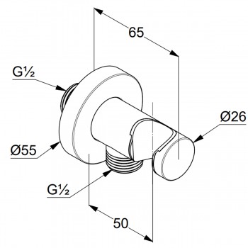 Держатель для душа Kludi A-Qa 60547N0-00