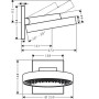Hansgrohe 26226700 Rainfinity 250 1jet верхний душ