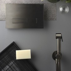 Гігієнічний душ Ritmonio шланг 80см, підключення холодної води, Brushed Black Chrome (72J017BLX)