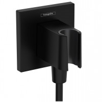 Шлангове приєднання Hansgrohe FixFit Porter E з тримачем, Matt Black (26889670)