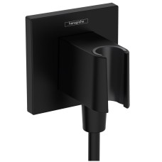 Шлангове приєднання Hansgrohe FixFit Porter E з тримачем, Matt Black (26889670)