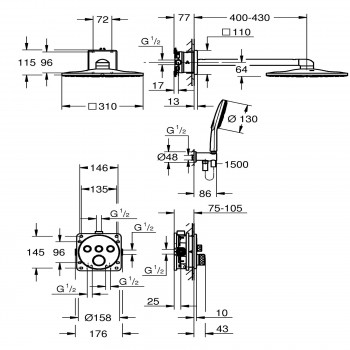 Душова система Grohe Grohtherm Smartcontrol 34863000
