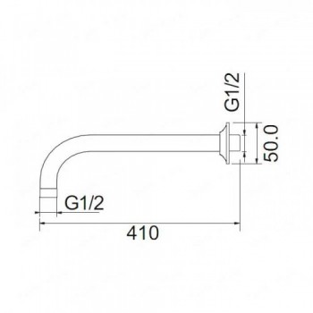 Кронштейн для душу Am Pm F0500700 (41 см.)