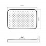 Лейка для верхнего душа Qtap Hlavova 330x220мм прямоугольная QTHLA107CRM45944 Chrome