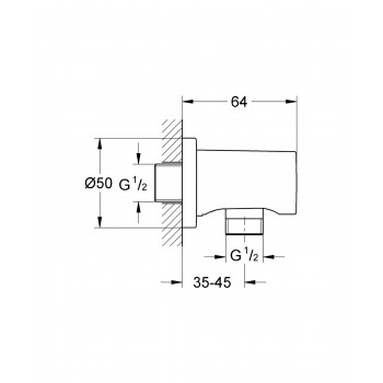 Шланговое подключение Grohe 22118KF0