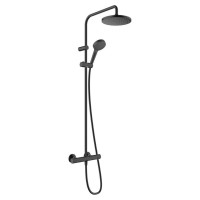 Душевая система Hansgrohe Vernis Blend Showerpipe 200 1jet EcoSmart с термостатом, Matt Black (26089670)