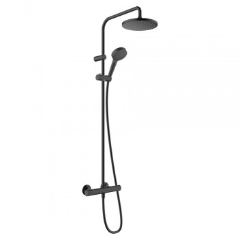 Душова система Hansgrohe Vernis Blend Showerpipe 200 1jet EcoSmart з термостатом, Matt Black (26089670)
