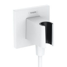 Шлангове приєднання Hansgrohe FixFit Porter E з тримачем, Matt White (26889700)