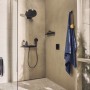 Шланговое подключение Hansgrohe Porter 500 Rainfinity с полочкой R, Matt Black (26858670)