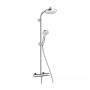 Душова система Hansgrohe Crometta 160 1jet Showerpipe з термостатом, білий / хром (27264400)