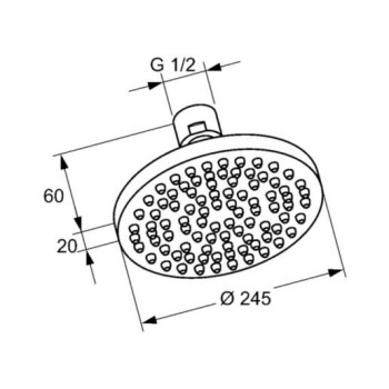 Верхній душ Kludi A-Qa 6651105-00