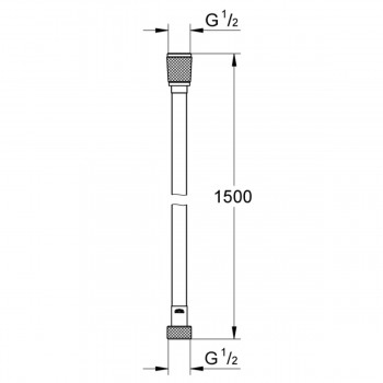 Душевой шланг Grohe Silverflex 28364001 1500 мм.