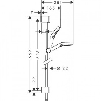 Hansgrohe Crometta 26532400 Душовий набір Vario/Unica’Croma