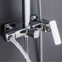 Душевая система для кабины Qtap Capricorn на три потребителя (с изливом) 53103KNC Chrome