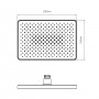 Лейка для верхнего душа Qtap Hlavova 280x190 мм прямоугольная QTHLA107BLM45947 Black Matt