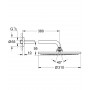 Верхний душ Grohe Cosmopolitan 26066AL0 310 мм. Графит