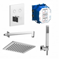 Душовий набір Paffoni Compact-T Quadro, хром (Kit Compact-T Quadro)