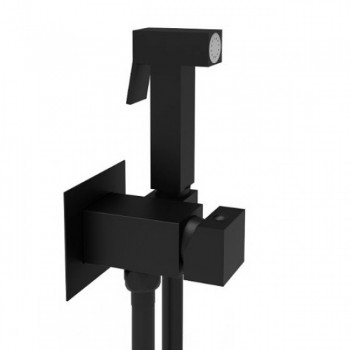 Гігієнічний душ Paffoni Tweet Square ZDUP 112 NO чорний мат