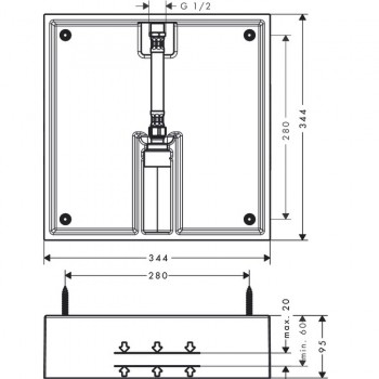 Hansgrohe Raindance E 26254180 Верхній душ