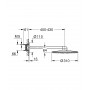 Верхній душ Grohe Rainshower Smartactive 22123KF0 310 мм.