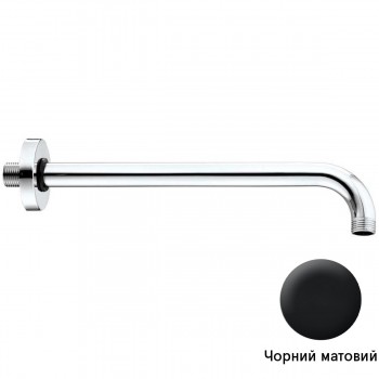 Bossini H19000H00073003 Кронштейн для душа, 350 мм., черный матовый